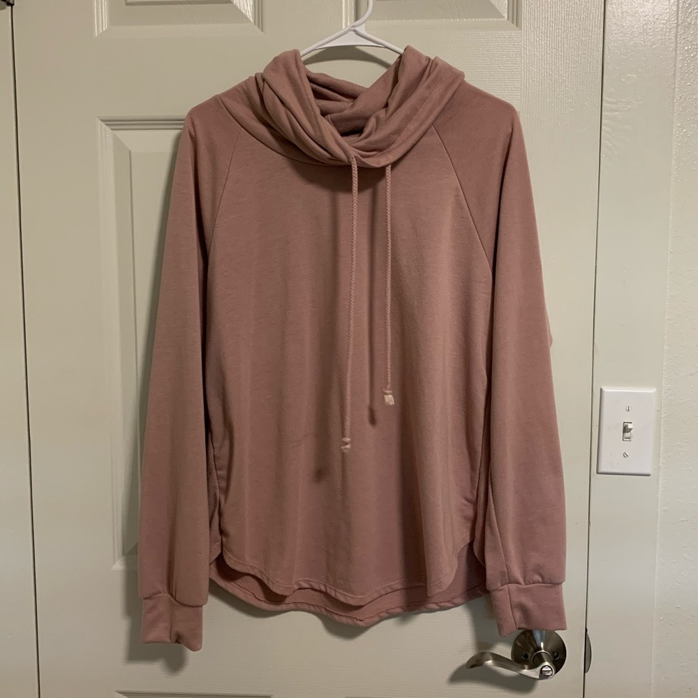 QUEEN BEES Long Sweater (Light Pink/Cream)